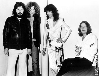 Led Zeppelin na snímku z roku 1973