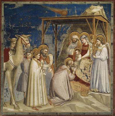 Vlasatici nad Betlémem poprvé namaloval italský malí Giotto di Bondone na základ zjevu komety, kterou pozoroval roku 1301.