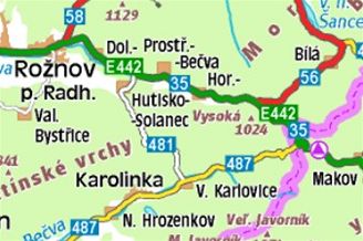 mapa Makov