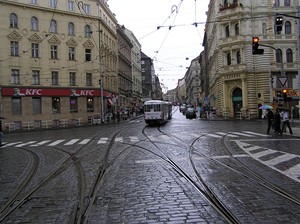 Velk tramvajov hvzda Strossmayerovo nm.