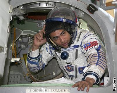 První malajsijský kosmonaut Sheikh Muszaphar Shukor