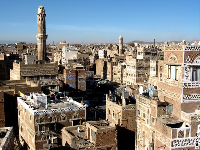 Jemen - Starobylé centrum hlavního msta Sana´a je pod zátitou UNESCA