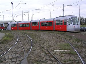 Tramvaj koda 14T s vnjm dizajnem Porsche