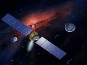 Sonda Dawn míí k asteroidu Vesta a trpaslií planet Ceres (animace NASA)
