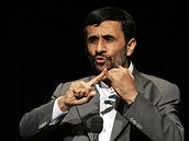Mahmúd Ahmadíneád bhem projevu na Columbijské univerzit v New Yorku