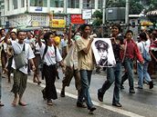 Demonstrace v Rangnu