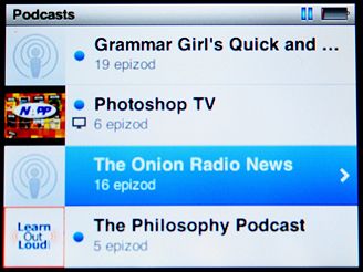 nov iPod - Podcasty