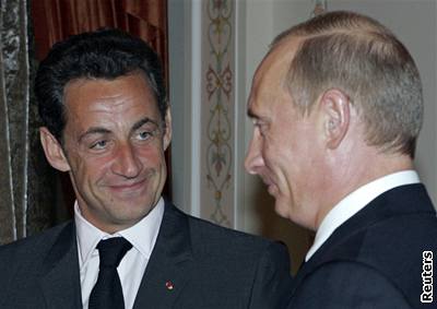 Nicolas Sarkozy s Vladimirem Putinem