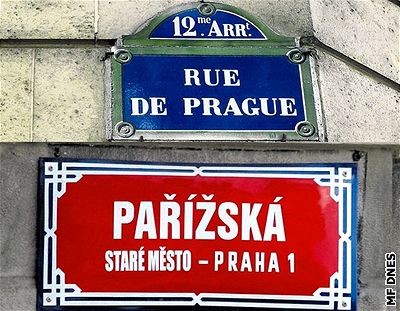 Paíská ulice v Praze, Praská ulice v Paíi - kolá