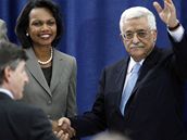 Condoleezza Riceová a Mahmúd Abbás