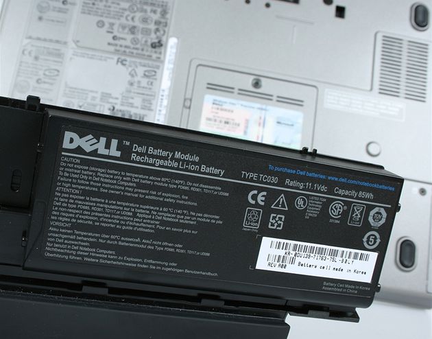 Dell - detail baterie