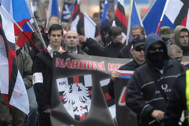 Pravicoví extremisté pochodovali i Ostravou