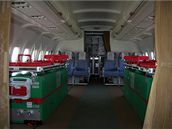 Lka pro pacienta v Airbusu A-319CJ ve verzi medevac