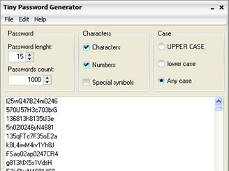 Tiny Password Generator 1.0 