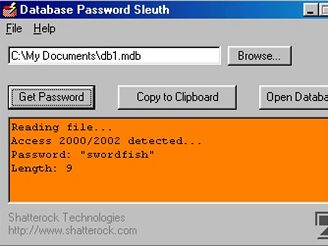 Database Password Sleuth 1.0.5