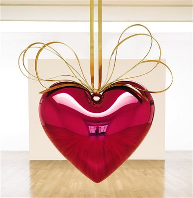 Jeff Koons - obí srdce s malí
