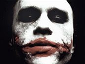 Heath Ledger jako Joker ve filmu Temný rytí