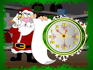 Santa Claus Clock Screensaver 2.3 