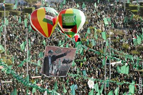 Palestinci v Gaze slavili 20 let hnut Hamas