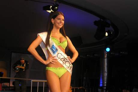 Monika Horáková na finále Miss EU v ím