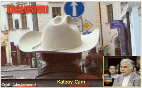 One of the features in the new Kals Korner reality-based TV show is the Kalboy Cam, shown here as we walk around Prague. Inset, famed Canadian Broadcaster Rob McConnell is one of many international guests who are regulars on the show.