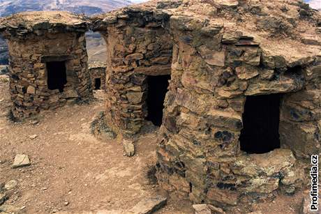 Pohební komory starovké civilizace Ink zvané chullpa