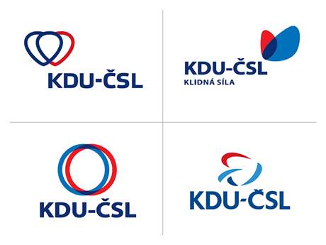 Návrhy v 2. kole výbrového ízení na nové logo KDU-SL