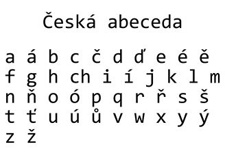 esk abeceda