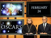 Oscar 2008 - hereka Kathy Bates a prezident ASCAP Sid Gadis oznamuj nominace
