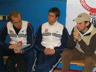 (zleva): Michal Michalík, Michal Sedlecký a Jakub Kuera