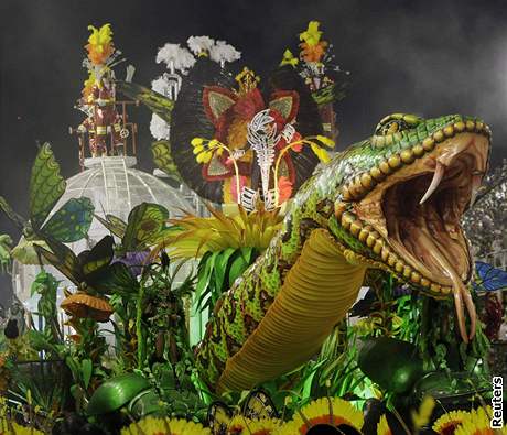 karneval, alegorick vz, samba, Rio de Janeiro
