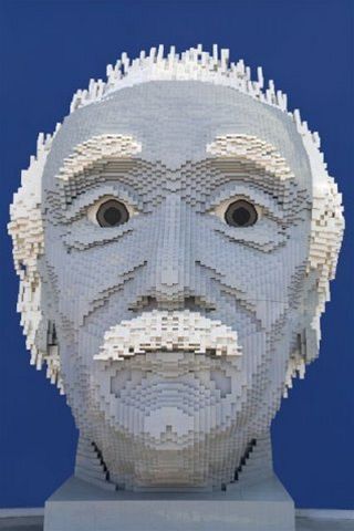 Lego Einstein- ilustran fotka