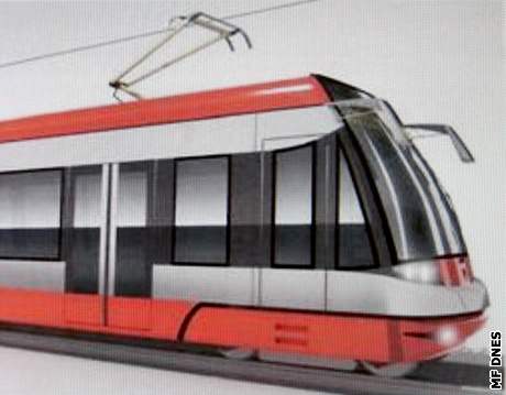 Takto by mohla vypadat nová tramvaj koda 15T.
