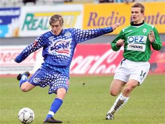 Jablonec - Kladno: Pavol Straka (vpravo) a David Brunclík