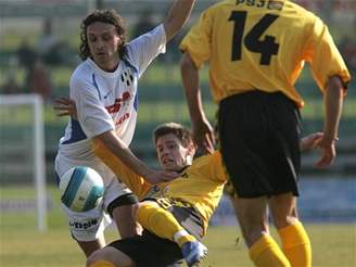 HFK Olomouc - Jihlava: kuta, Cihlá, Vepek (zleva)