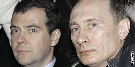 Dmitrij Medvedv a Vladimir Putin