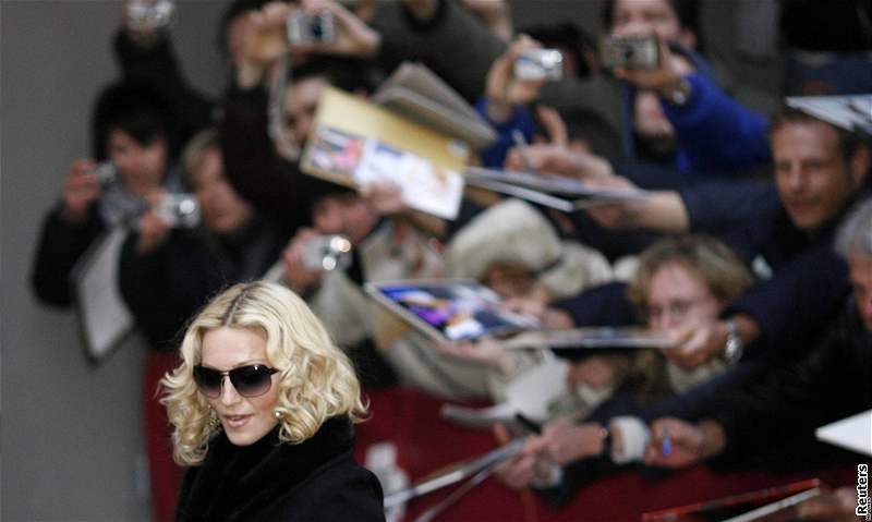Madonna na Berlinale, únor 2008.