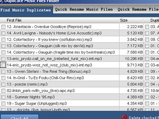 Duplicate Music Files Finder 