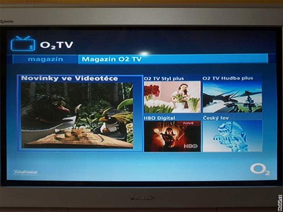 Interaktivní nabídka digitální televize O2 TV