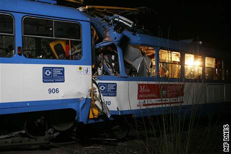 Zásah u nehody tramvají v Ostrav