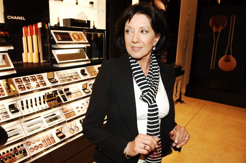 Marie Rottrová na otevení parfumerie Douglas