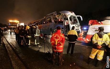 Nehoda autobusu s finskými turisty ve panlsku