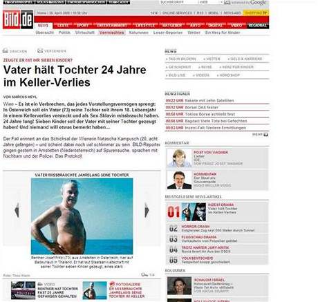 Choulostivý pípad incestu se dotkne i rakouských médií.