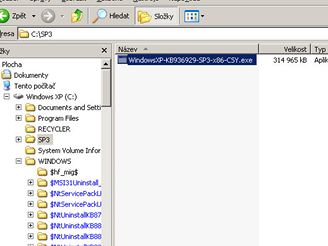 Integrace SP3 do Windows XP