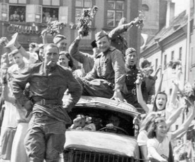 Budjovice 10. 5. 1945