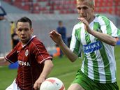Sparta - FC Bohemians Praha: Pavel Horvth a Dmitrij Lencevi