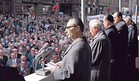 První máj 1968 v Praze. 