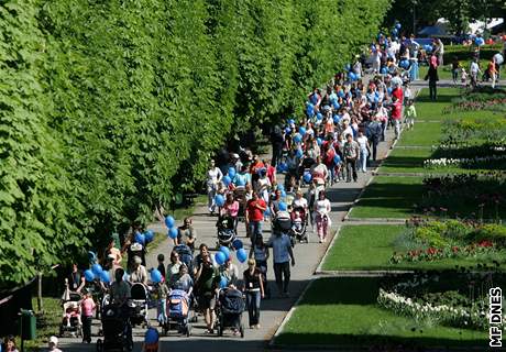 V Olomouci v nedli pekonávali rekord v potu koárk jedoucích po vyznaené trase.