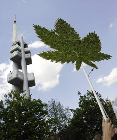 Jedenct prvod za legalizaci marihuany v Praze