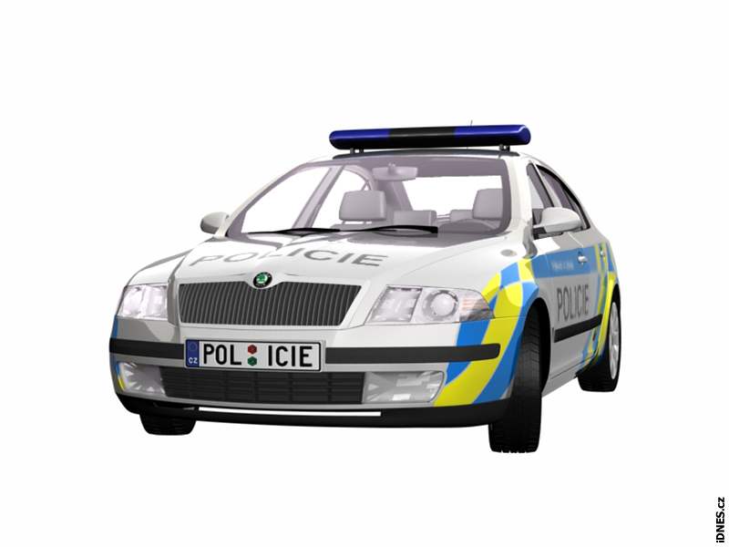 Nový vzhled policejní voz na modelu koda Octavia.